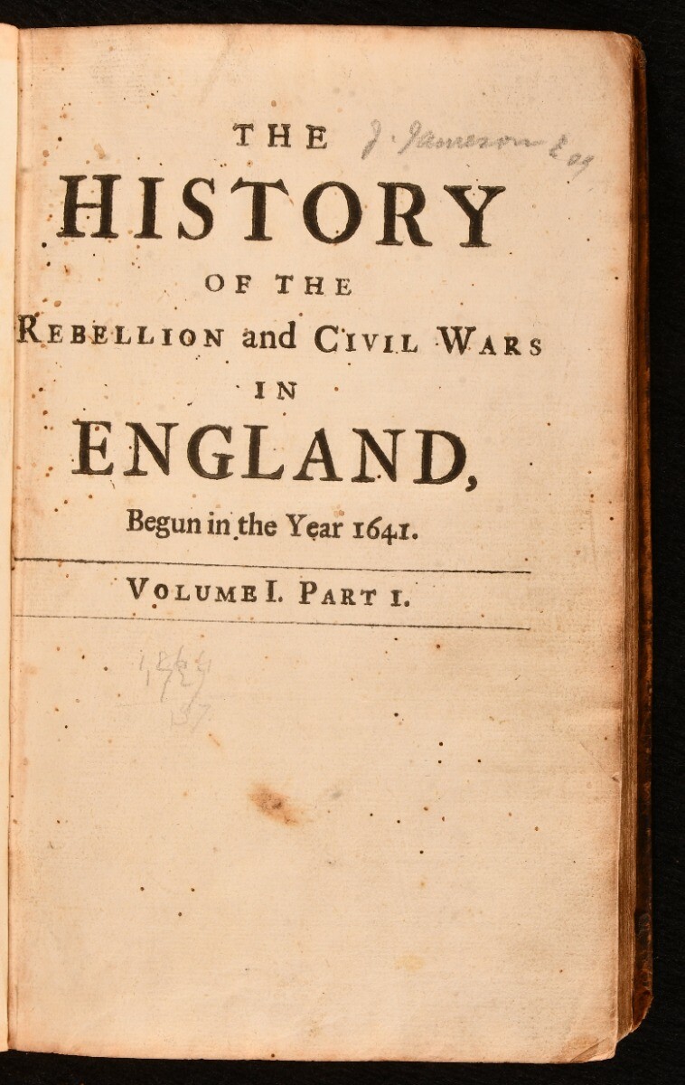 1707 5vols History of the Rebellion and Civil War Clarendon Illustrated
