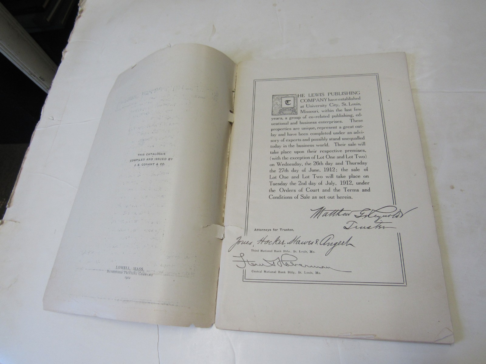 1912 Lewis Publishing Supporter of Women Writers Sells Business