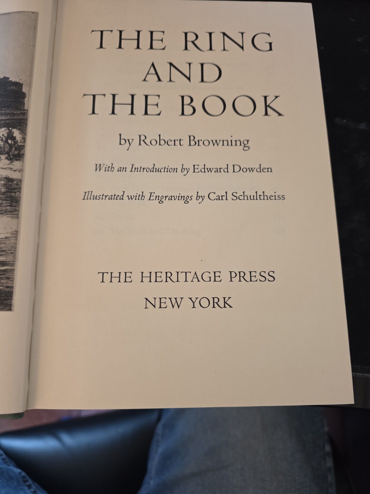The Ring and The Book by Robert Browning (1949, HC) Heritage Press