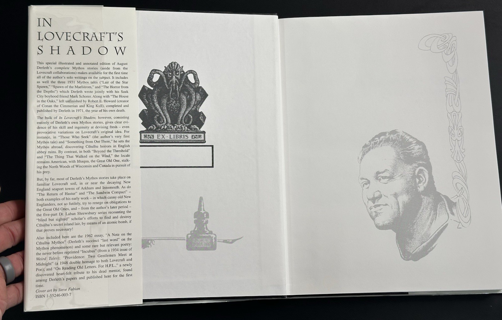 IN LOVECRAFT’S SHADOW ~ August Derleth ~ 1st Edition 1998 ~ Mylar Cover ~ Fine