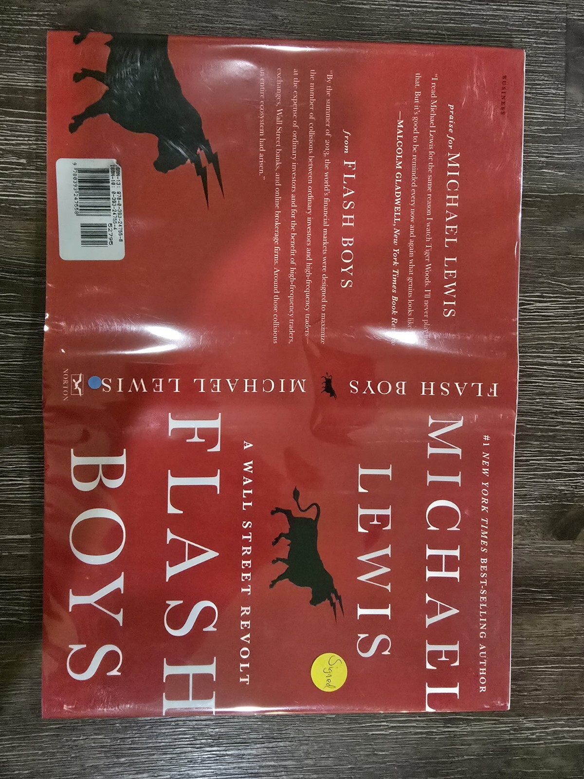SIGNED~ Flash Boys: A Wall Street Revolt~Michael Lewis~1st Ed~2nd Printing, HCDJ