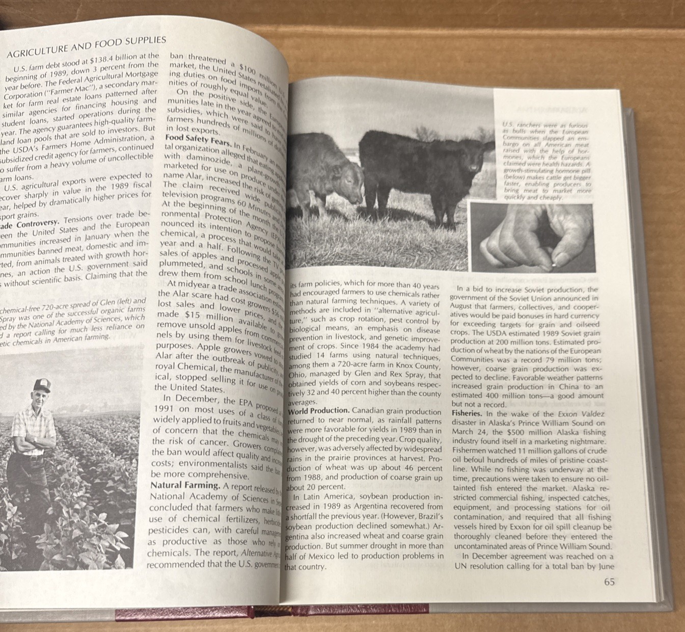 1990 Funk & Wagnalls New Encyclopedia Yearbook (HARDCOVER, GOOD)