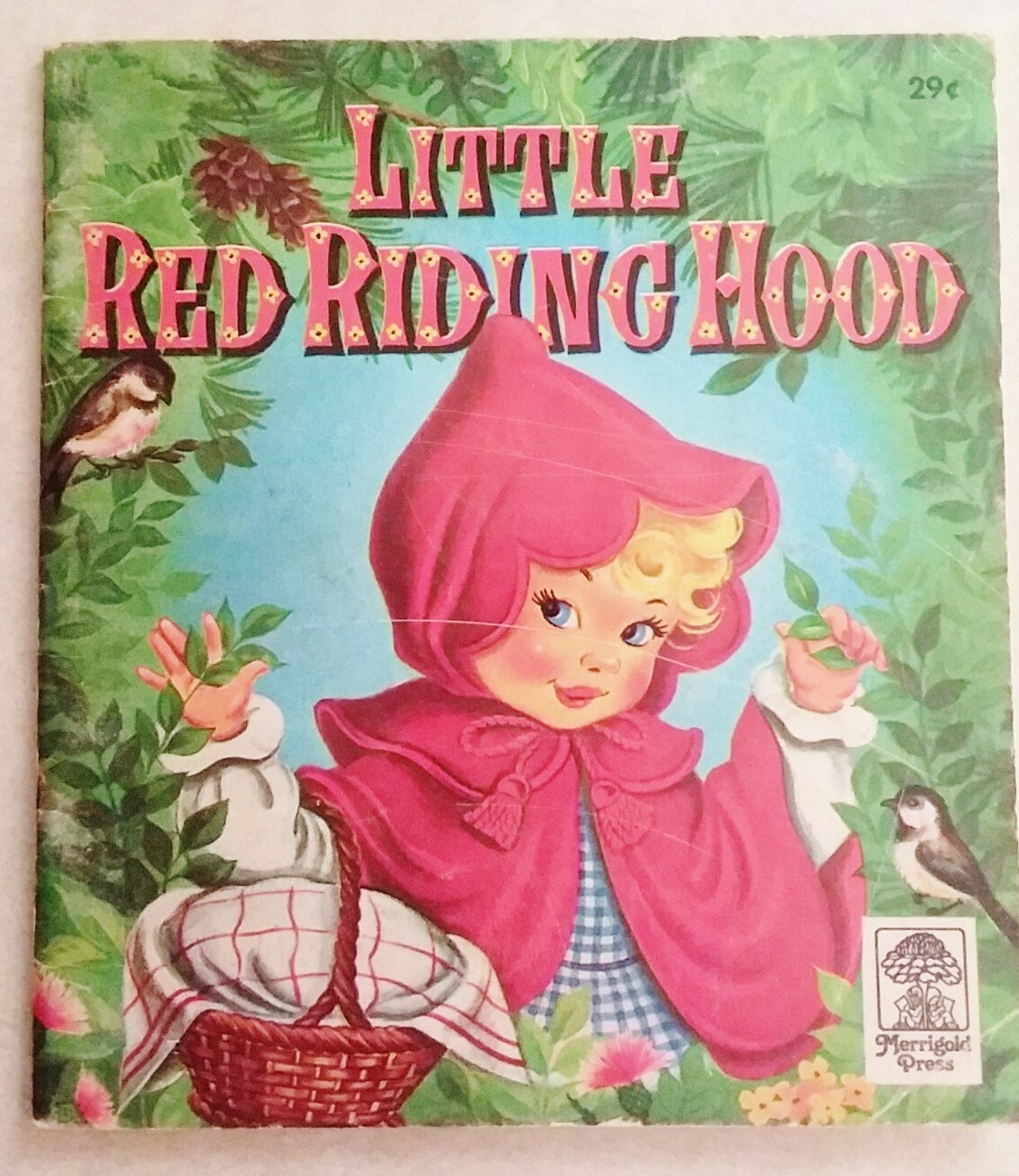 1957 Version Little Red Riding Hood Book Marigold Press Racine Wisconsin Nice!