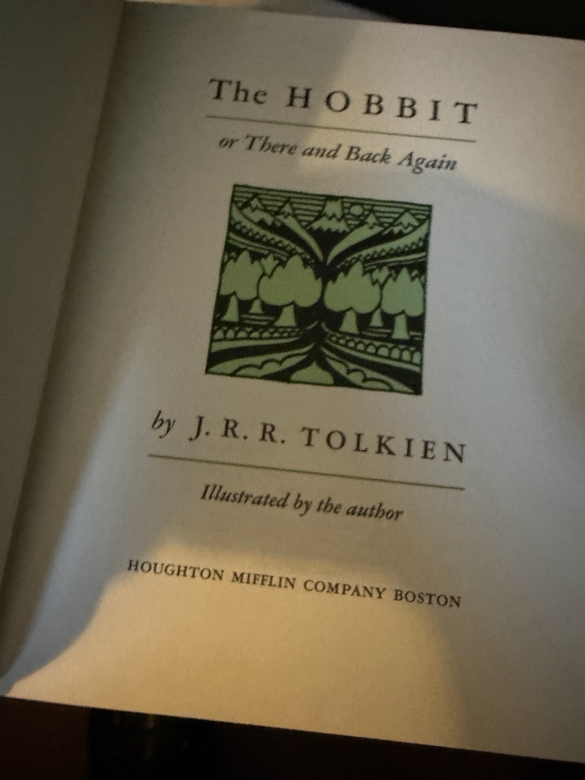 The Hobbit JRR Tolkien 1966 Third Printing Decorative Faux Leather Slipcased
