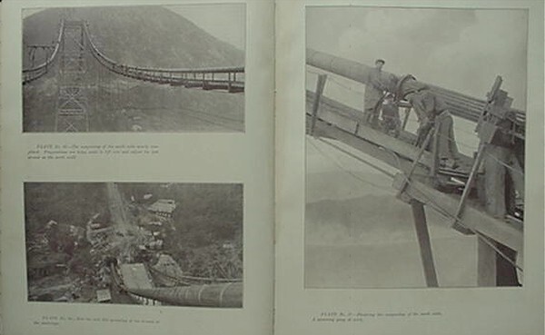 SUSPENSION BRIDGE CABLE CONSTRUCTION, 1925 BOOK (ROEBLING COMPANY