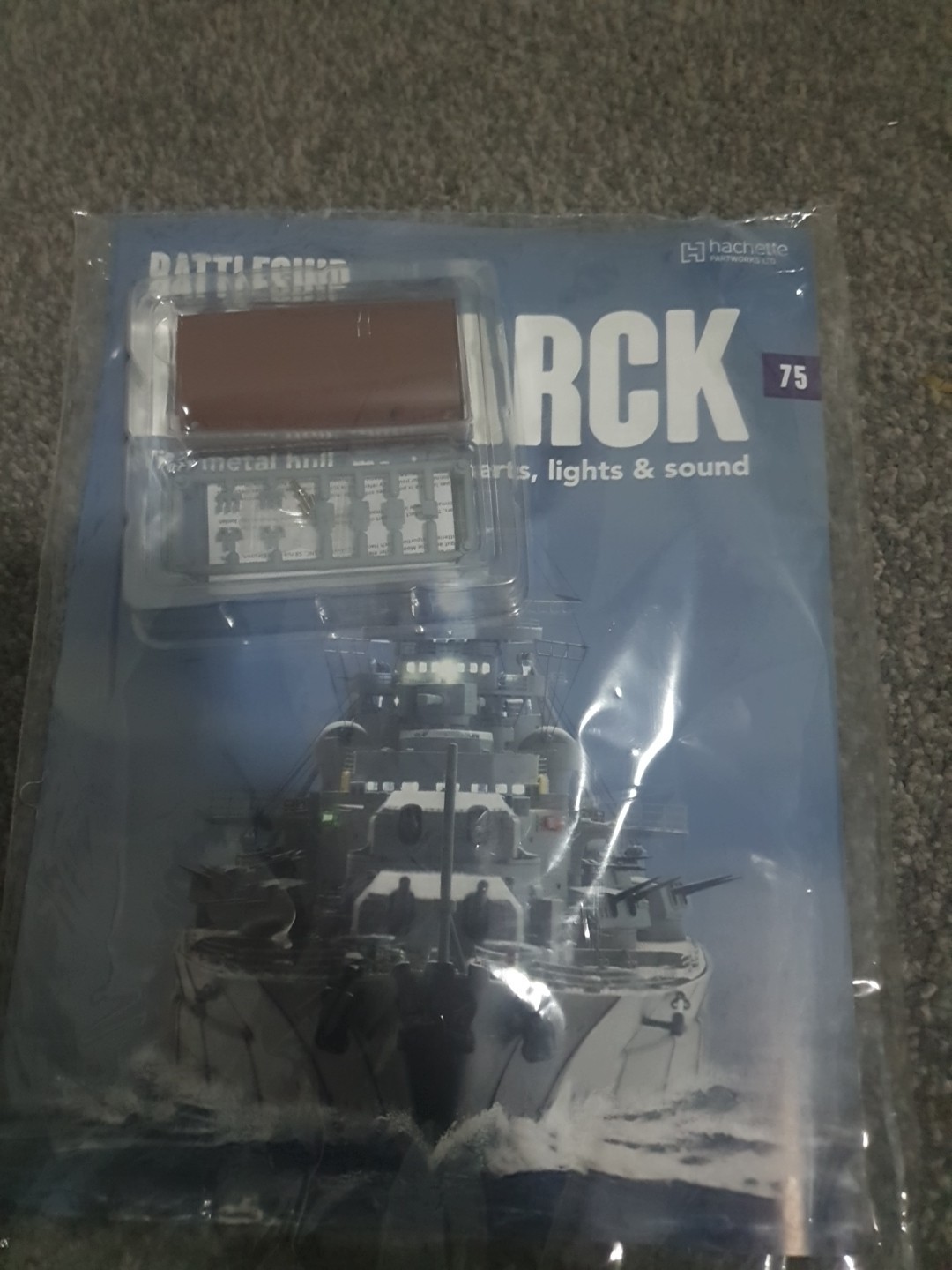 HACHETTE PARTWORKS Build The BATTLESHIP BISMARCK ISSUE #75 New