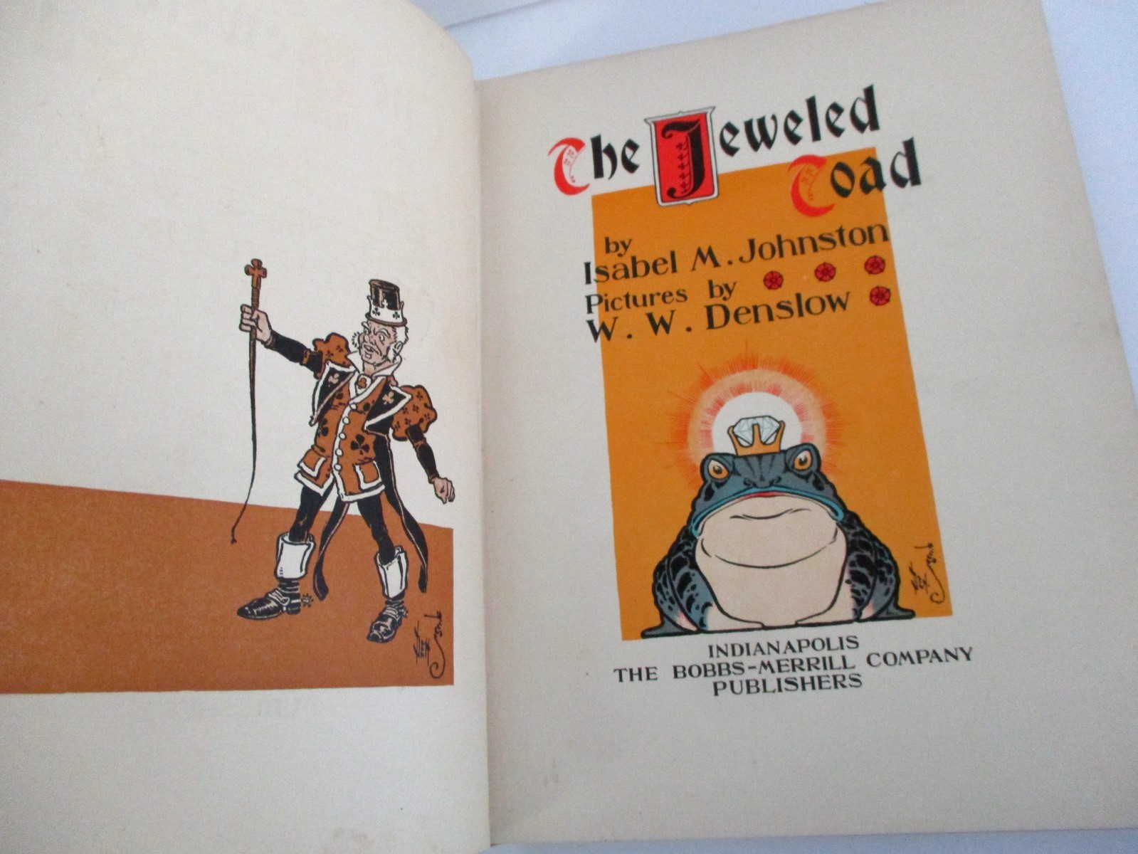 The JEWELED TOAD by Isabel Johnston, Illustrated by W.W. Denslow, (1907) 1st Ed.