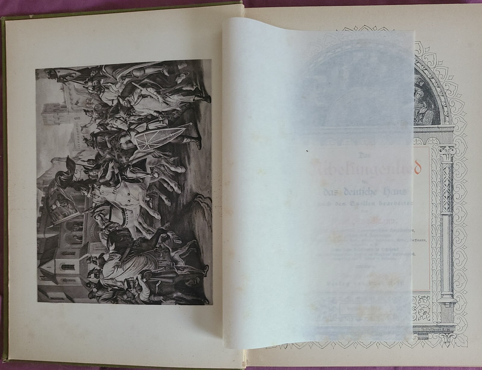 1892 GERMAN HOUSE BOOK Die Frithiofs Sage fur das deutsche haus EMIL ENGELMANN