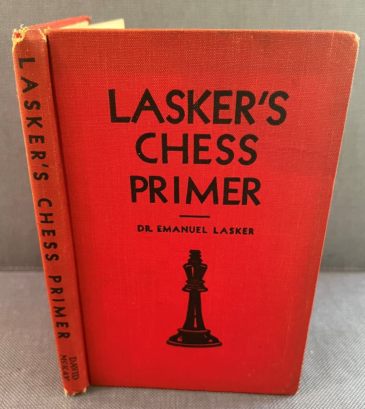 LASKER’S CHESS PRIMER BY EMANUEL LASKER PUBLISHED DAVID MCKAY CO. 1934 HARDCOVER