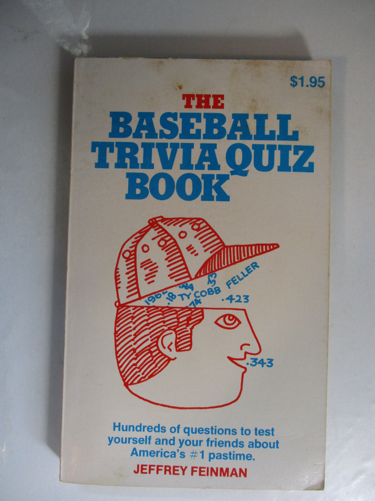 The Baseball Trivia Quiz Book, Jeffrey Fenman, Ventura Paperback, c1979