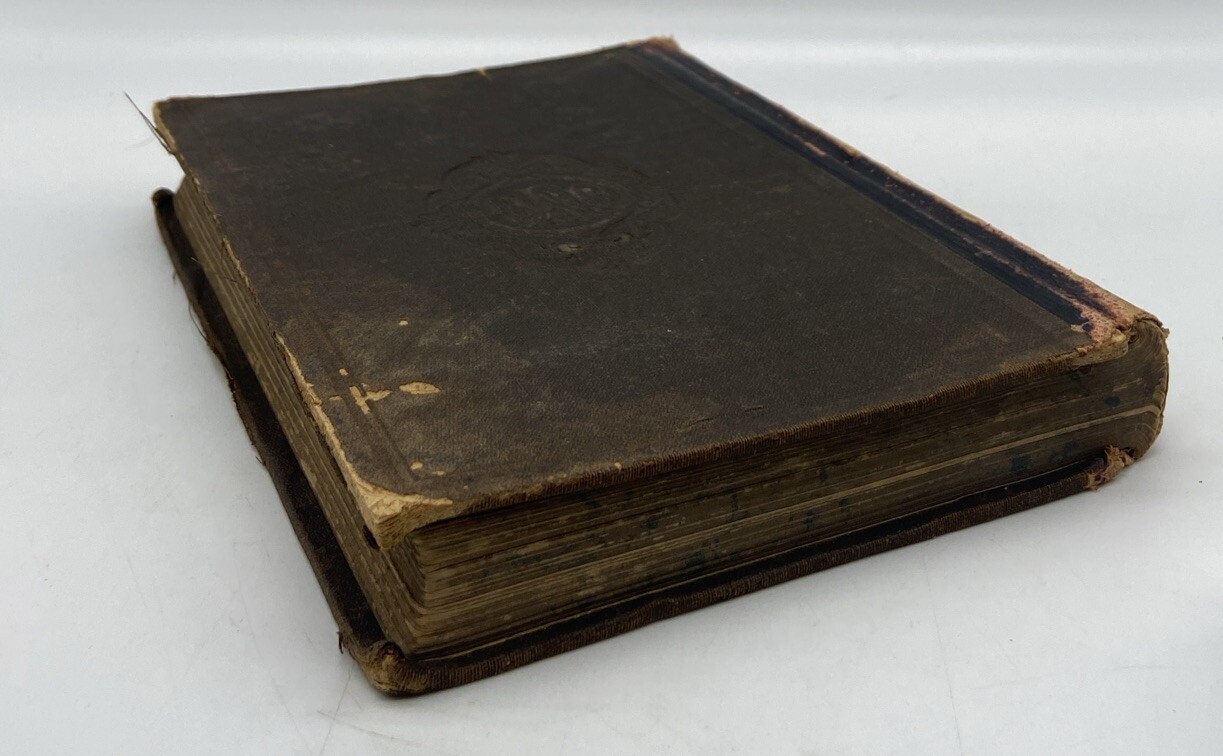 1865 Antique Algebra Book Colleges Academies P A Towne Civil War Era Schoolbook