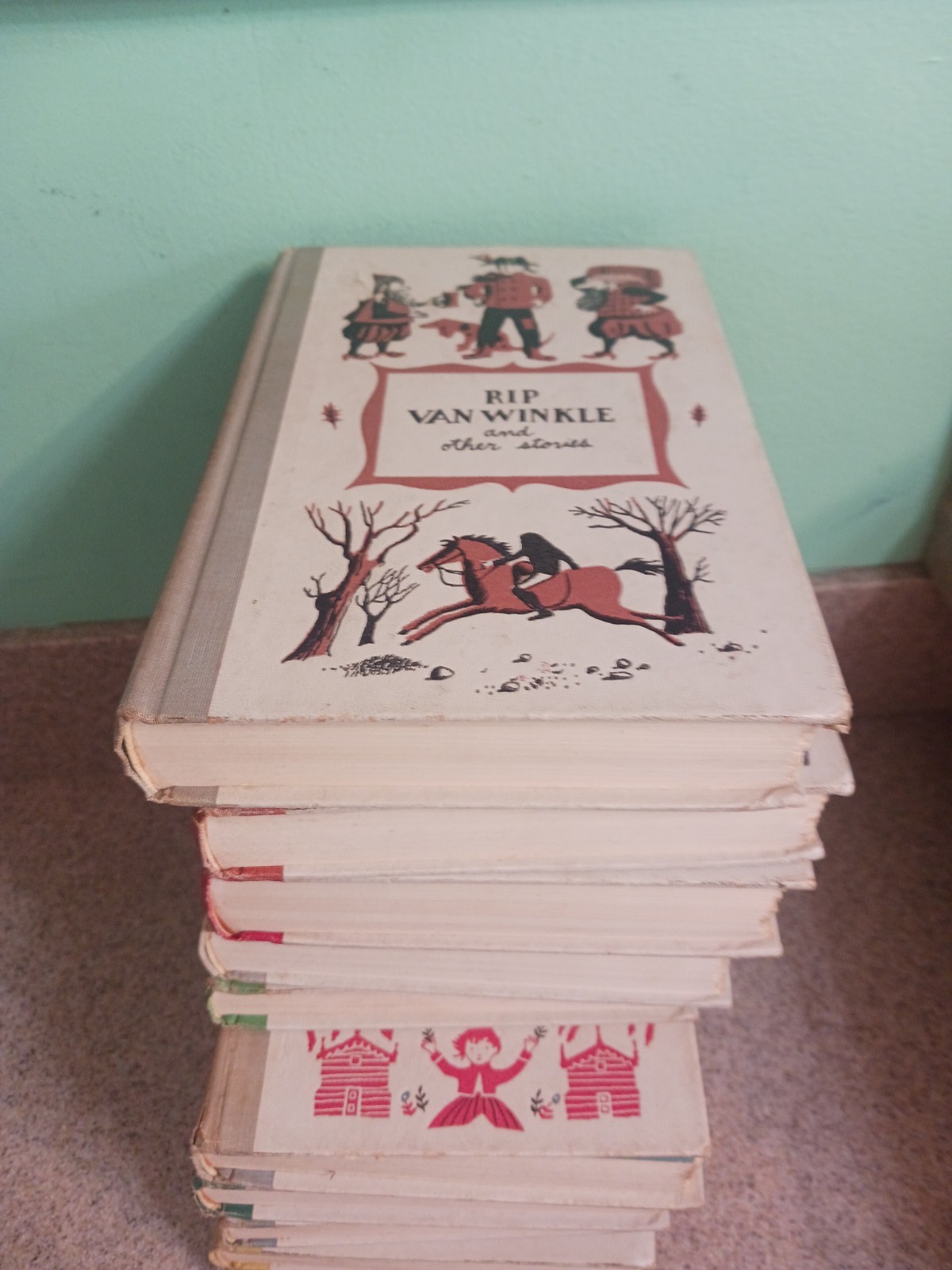Vintage 1950s Junior Deluxe Edition Books Lot of 10 HC Children’s Classics
