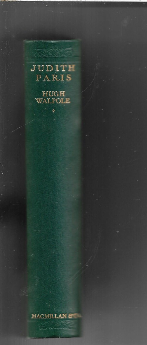 Antique book Judith Paris A novel by Hugh Walpole 1933 vgc hardback book