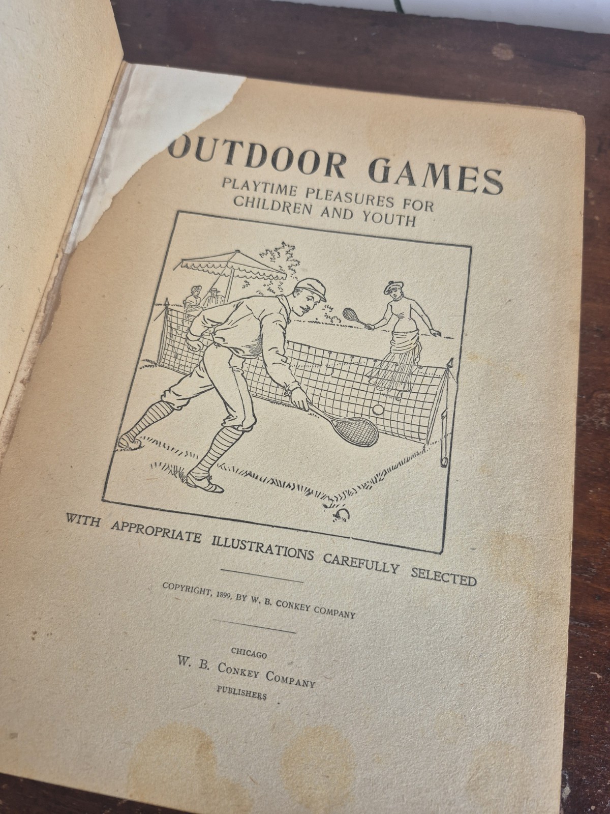 1899 Victorian Family Reader (Exceptional Illustrations) Outdoor Games WBConkey
