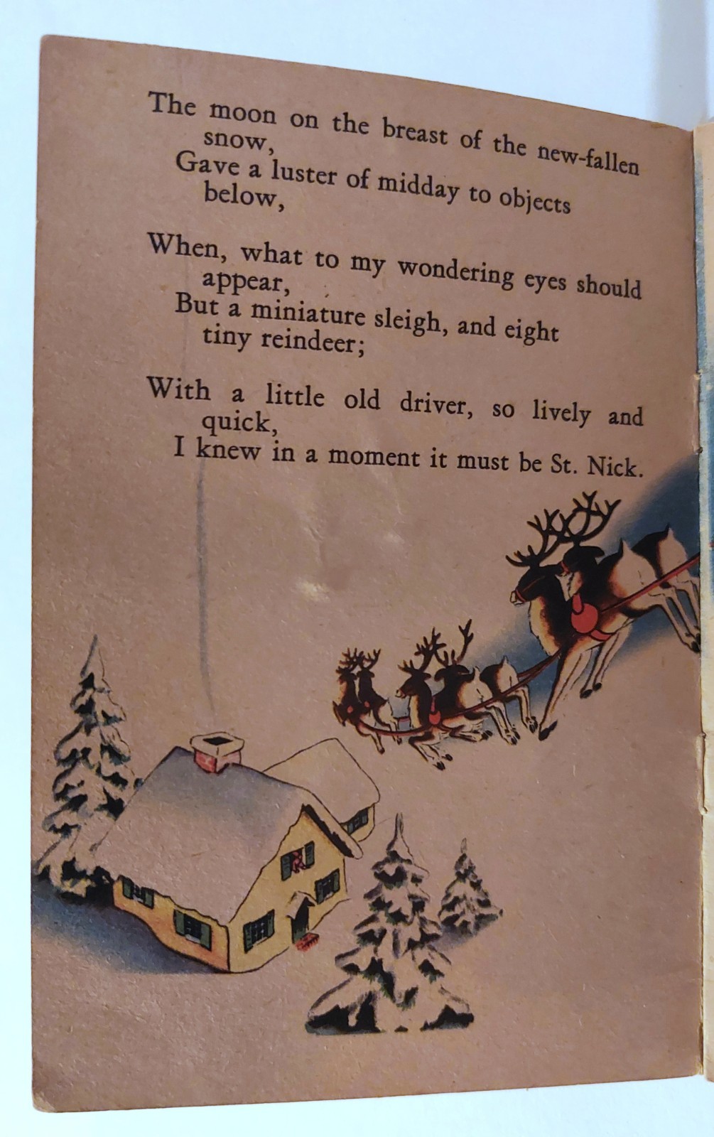 Vintage Whitman 1938 The Night Before Christmas Illustrated Elizabeth Tedder