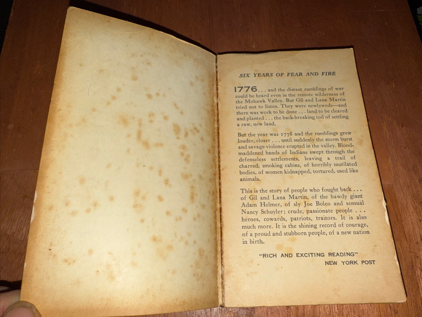 Drums Along the Mohawk Walter D Edmonds Mohawk Valley American Revolution @1936