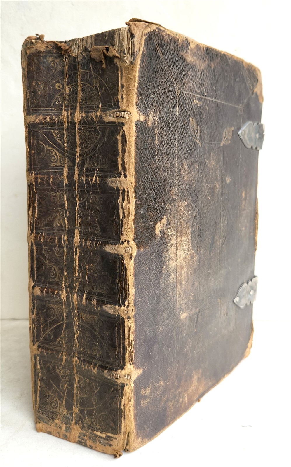 1695 BIBLE in ENGLISH OLD TESTAMENT antique ILLUSTRATED w/ NUMEROUS PLATES