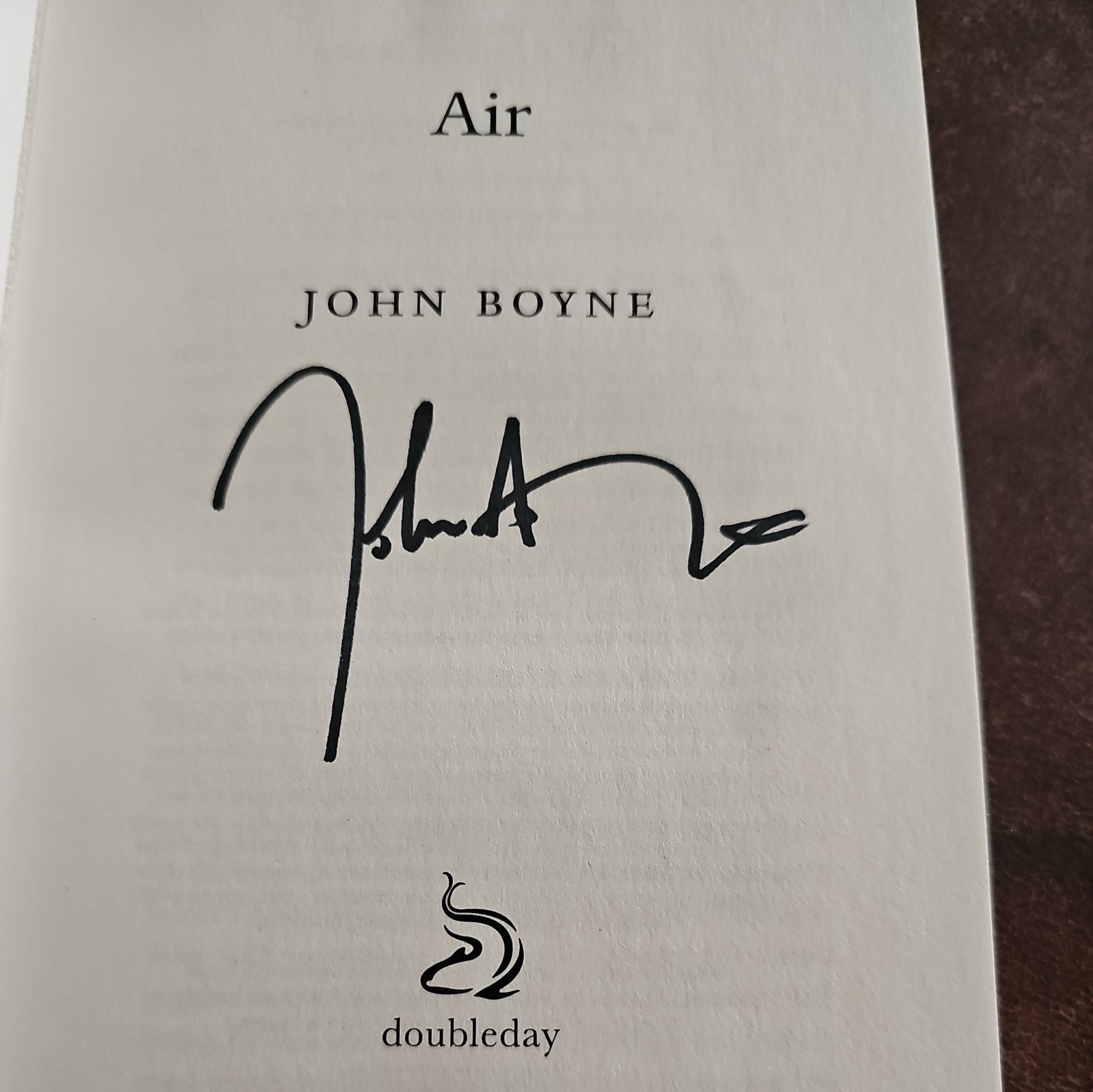 ?SIGNED??JOHN BOYNE? *AIR*~Doubleday HB~ 1ST EDITION