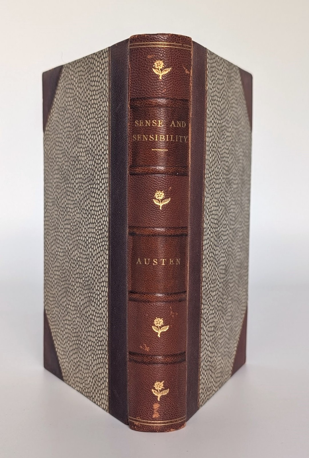 1864 Jane Austen Sense and Sensibility Fine Leather Binding Tauchnitz Leipzig