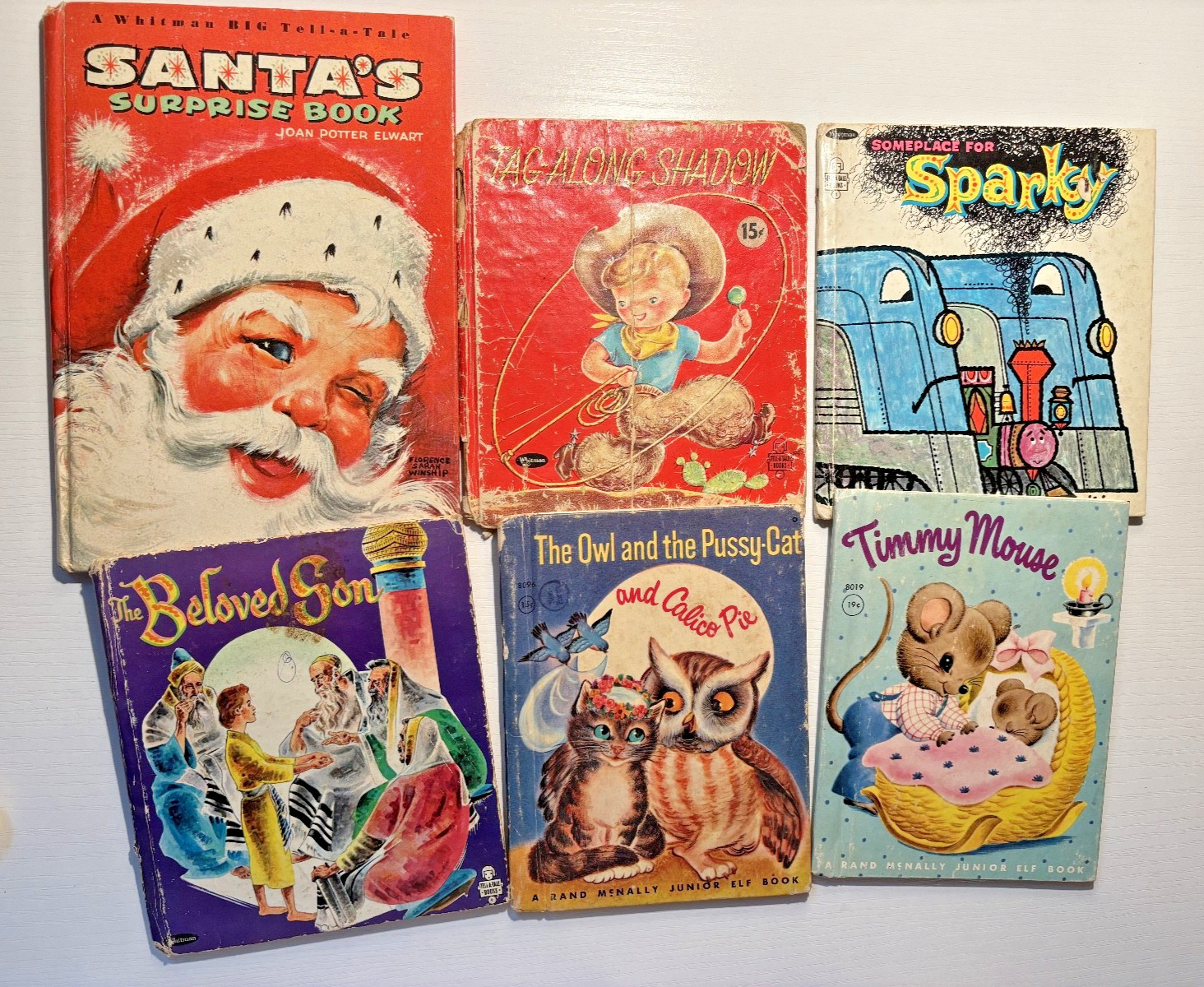 Vintage Rand McNally & Whitman Children’s Books Lot of 6 Mid Century Classics