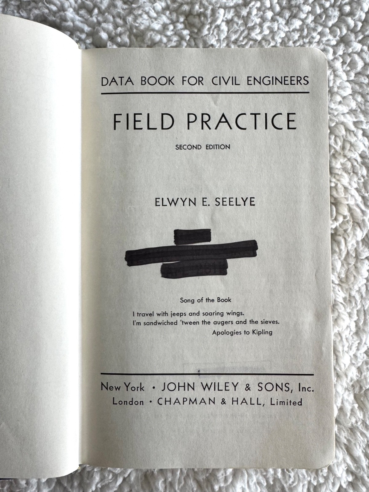 Data Book for Civil Engineers Field Practice Vol. 3, Elwyn Seelye 1954 2nd Ed VG