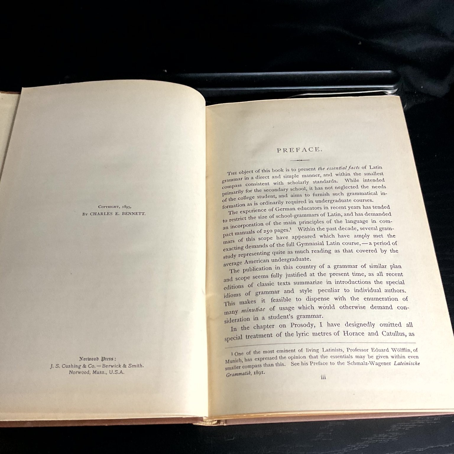 A Latin Grammar Charles E. Bennett 1897 Allyn and Bacon Education Reference