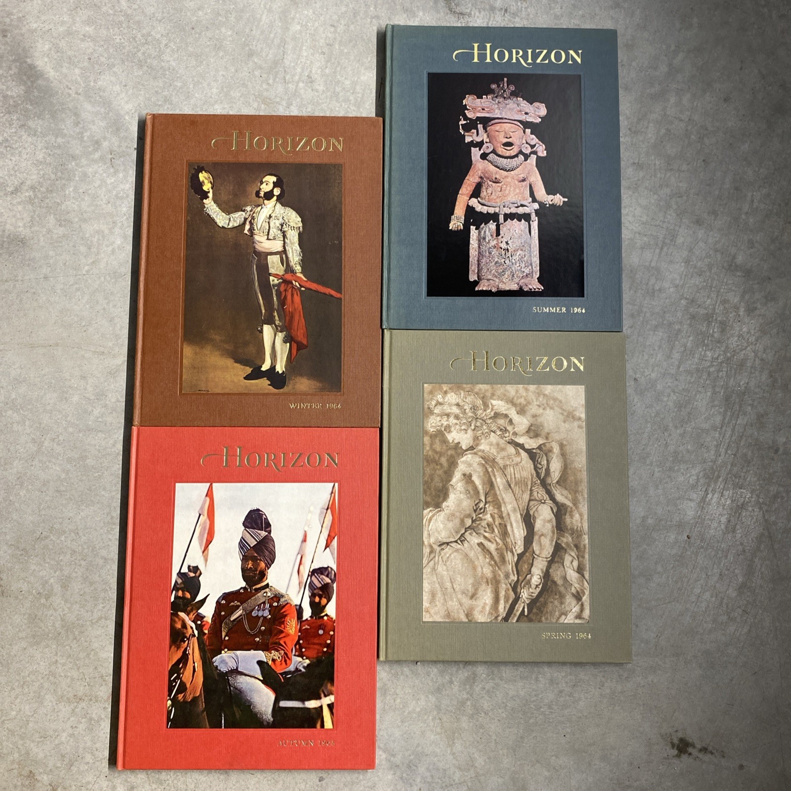 Horizon Magazine of the Arts Lot of 4 Vintage; 1964; 1-4 (issues) Complete Year