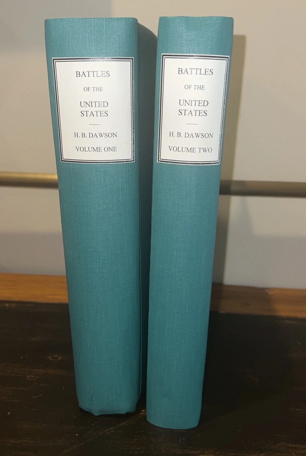 Battles United States Sea Land 1858 2 Vol Set Dawson Revolutionary War REBOUND
