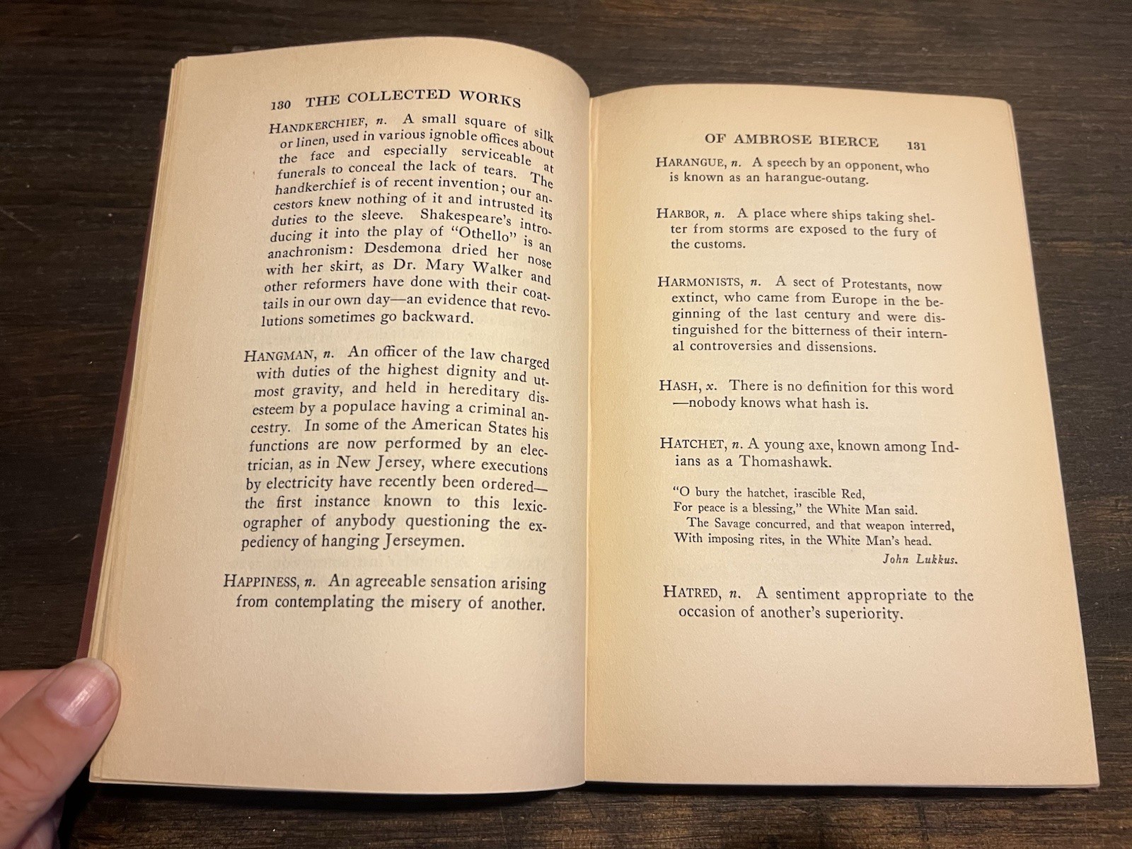 1935 Edition THE DEVIL’S DICTIONARY by AMBROSE BIERCE BONI LIVERIGHT SATANIC