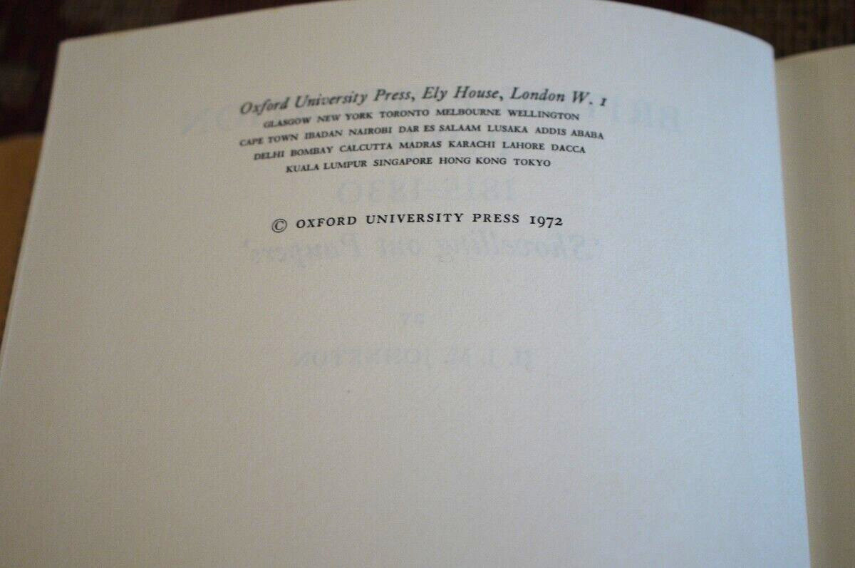 *Rare* HJM Johnston British Emigration Policy 1815-1830 1st Edition in D/J 1972