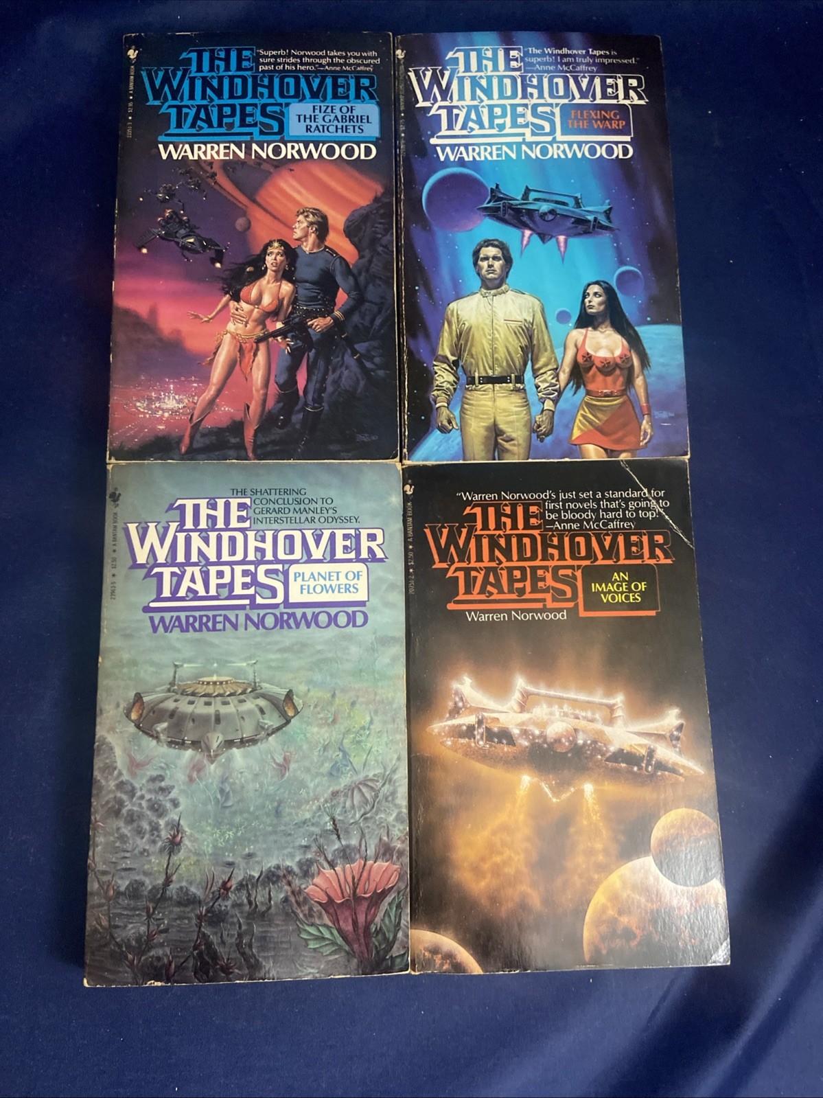 Lot Of 4 The Windhover Tapes by Warren C. Norwood 1st Prints 1980s Exc Cond