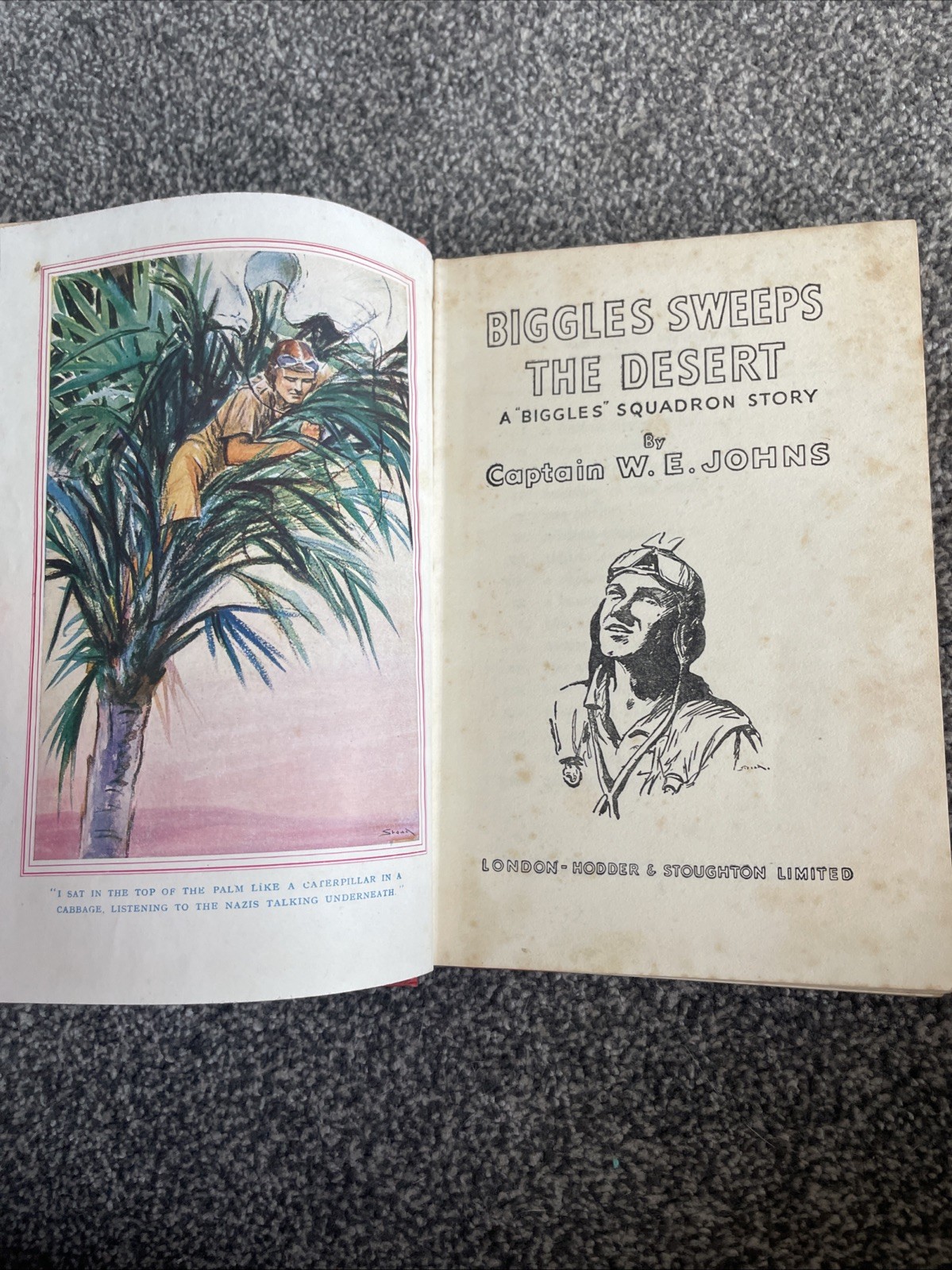 Biggles Books Bundle x 4 W E Johns Inc 2 First Editions