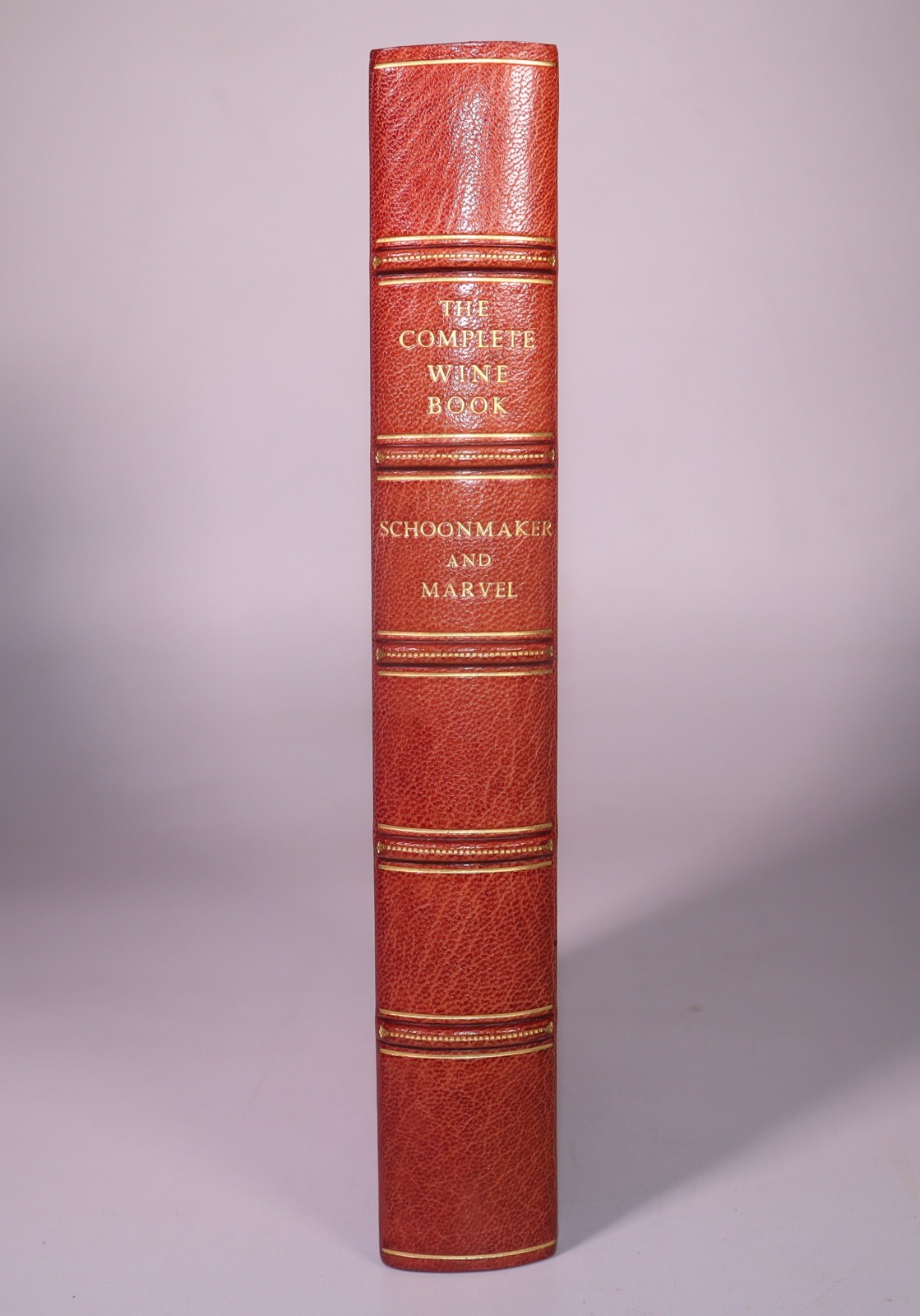 1938 The Complete Wine Book by Schoonmaker & Marvel Sangorski & Sutcliffe