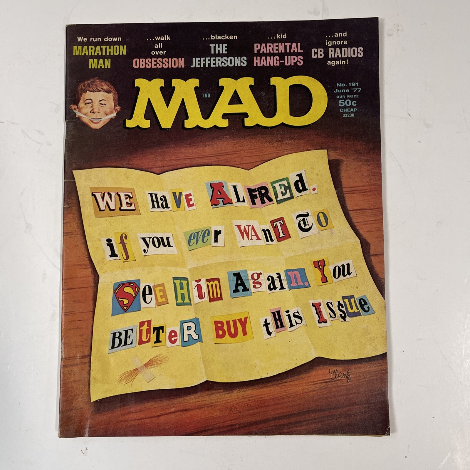 Mad Magazine VINTAGE 1977 Lot of 4 No. 188 189 191 193