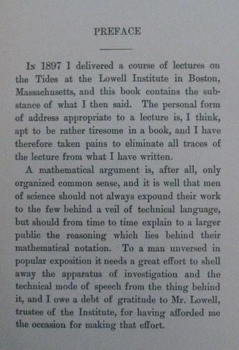 THE TIDES & KINDRED PHENOMENA IN THE SOLAR SYSTEM by George Howard Darwin 1898