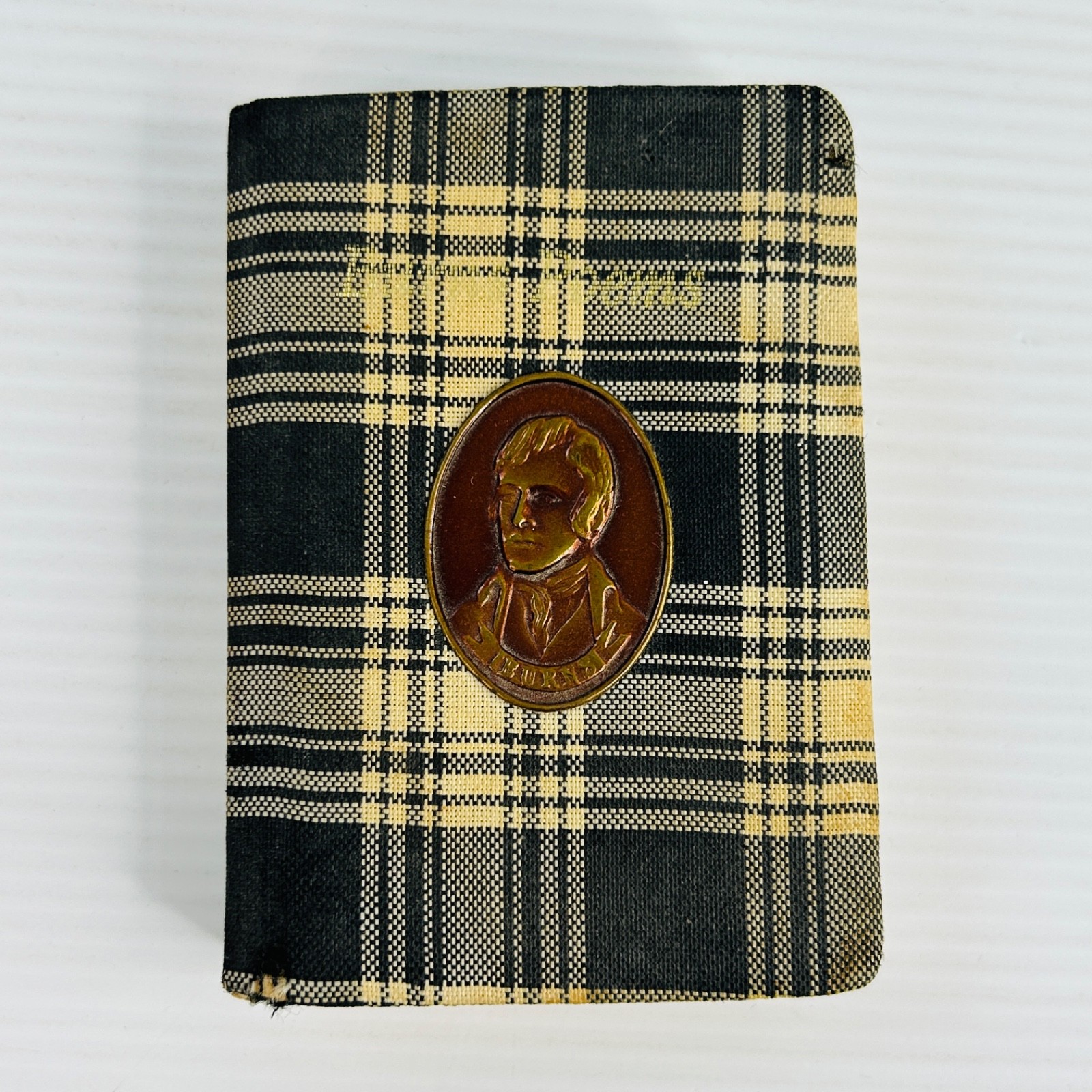 Vintage Robert Burns Poems Tartan Miniature Tiny Book