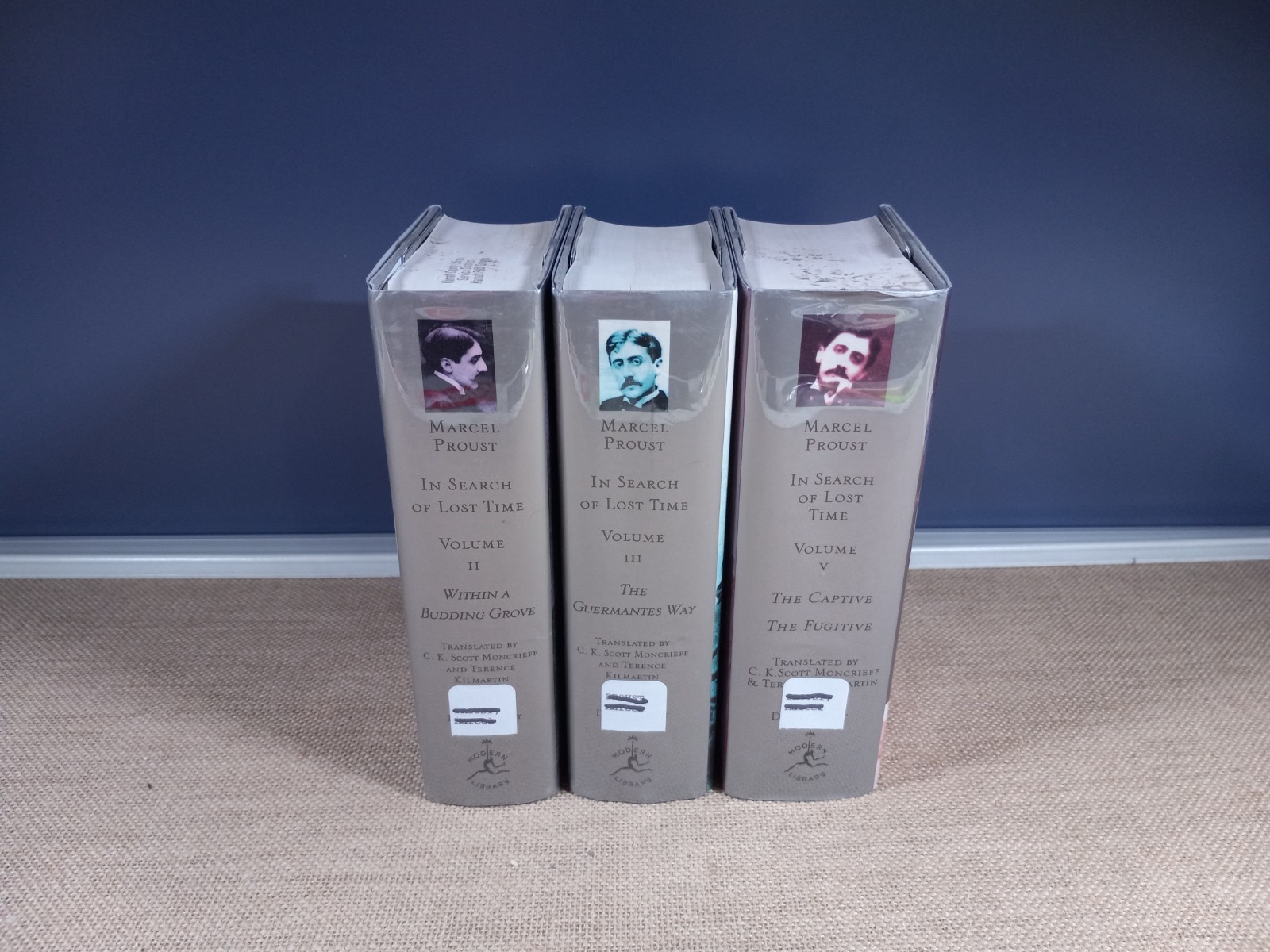 Marcel Proust IN SEARCH OF LOST TIME 3 VOLUME SET Swann’s Way, Within a Budding