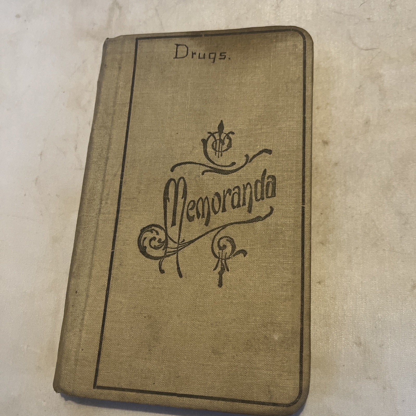 Vtg Handwritten Drug Book Clinical Medicine Student Notebook Pharmacology