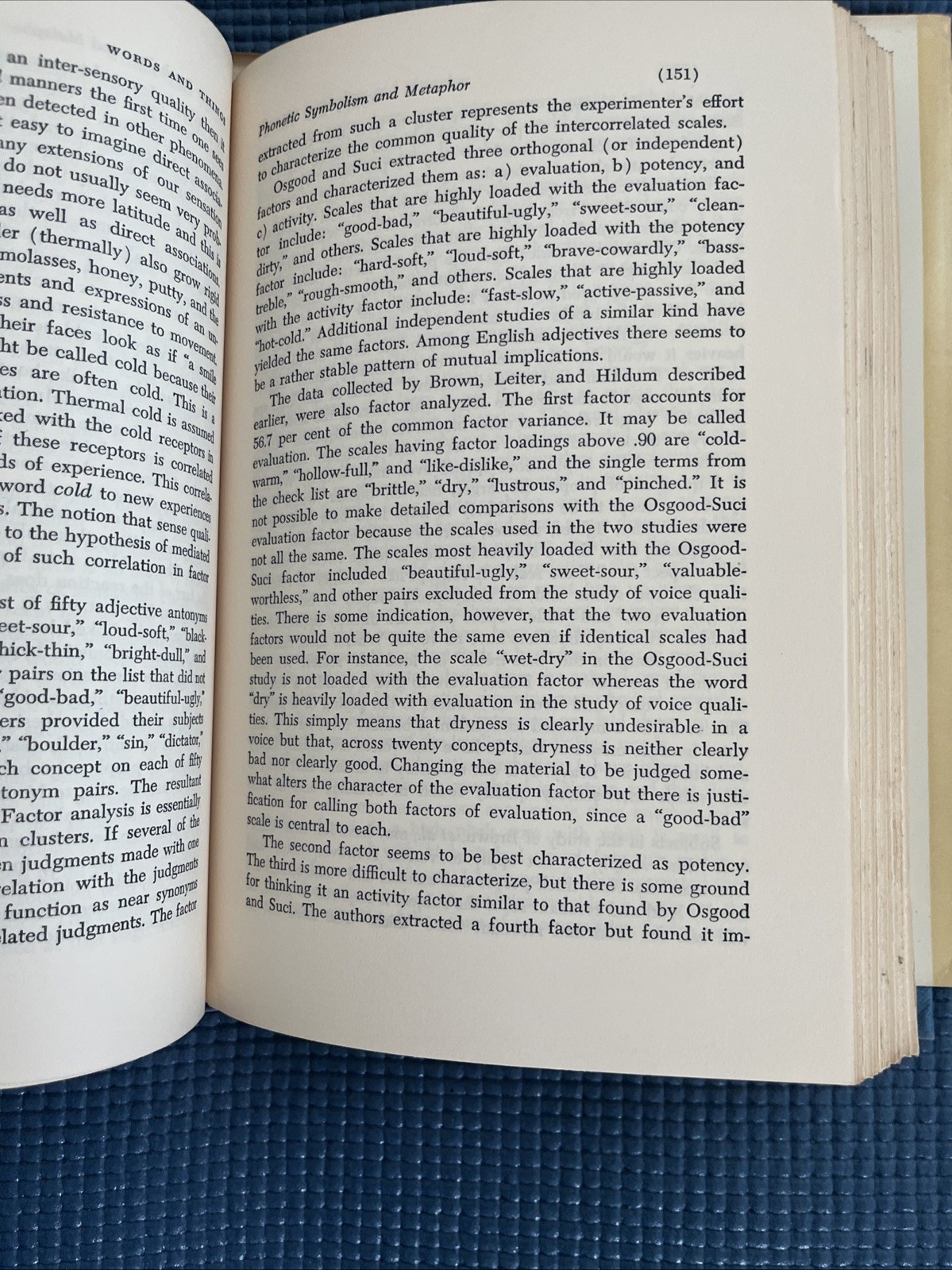 Words and Things Roger Brown Free Press HC + DJ SEVENTH PRINTING 1966