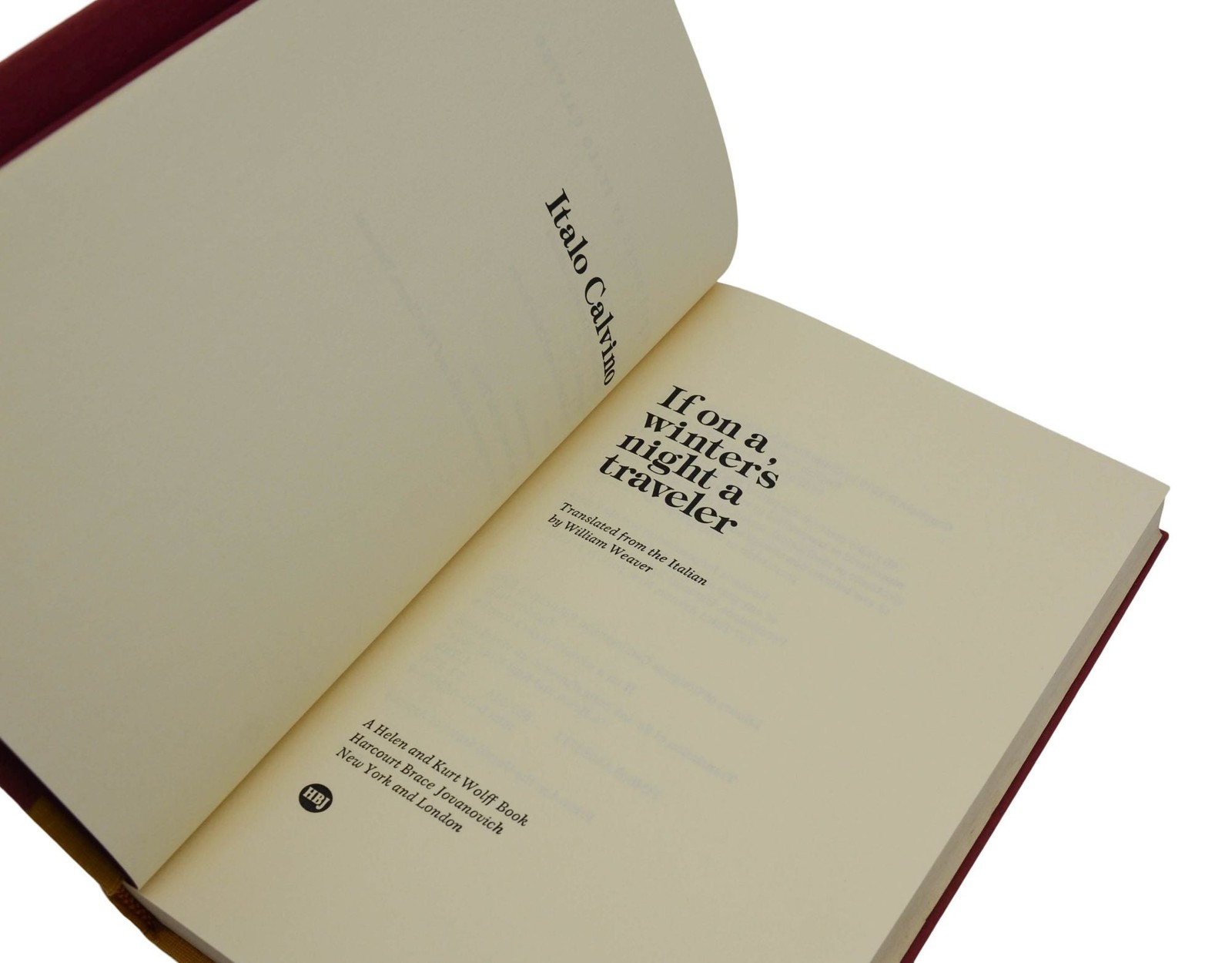 If on a Winter’s Night a Traveller ~ SIGNED by ITALO CALVINO ~ 1981