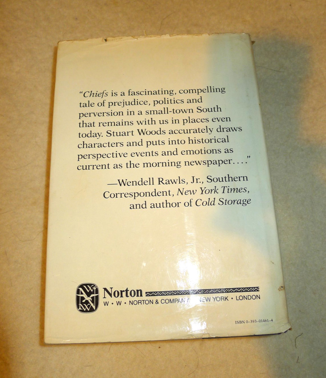Stuart Woods CHIEFS : A Novel 1st Edition SIgned Inscribed