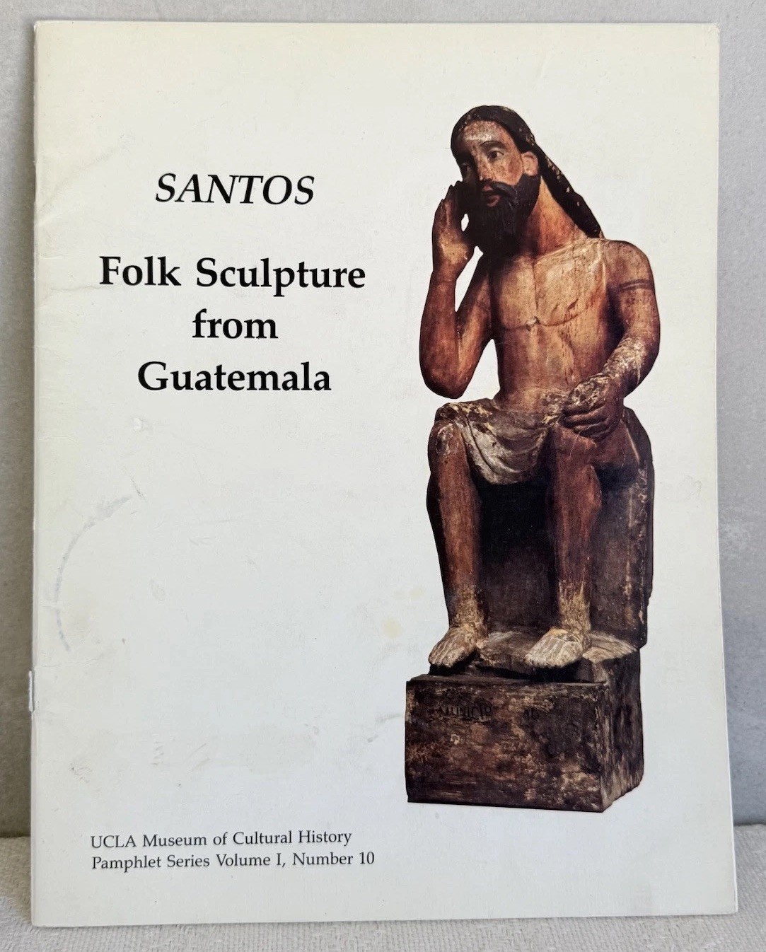 Vintage Guatemalan Folk Art Book SANTOS Sculptures UCLA Museum 1980