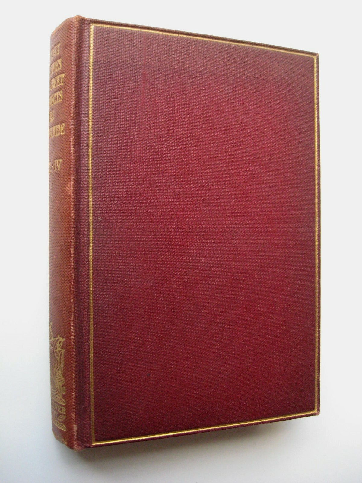 SHORT STUDIES ON GREAT SUBJECTS Vol. 4 James Anthony Froude HC 1901 – R