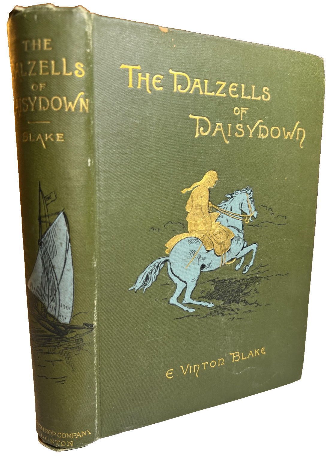 Antique Ornate Victorian Book Fancy Gilded Decorative DALZELLS OF DAISYDOWN