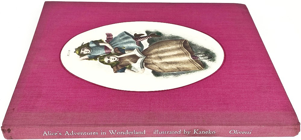 FIRST EDITION Alice in Wonderland 1974 KANEKO Art OVERSIZE Illustrated RARE
