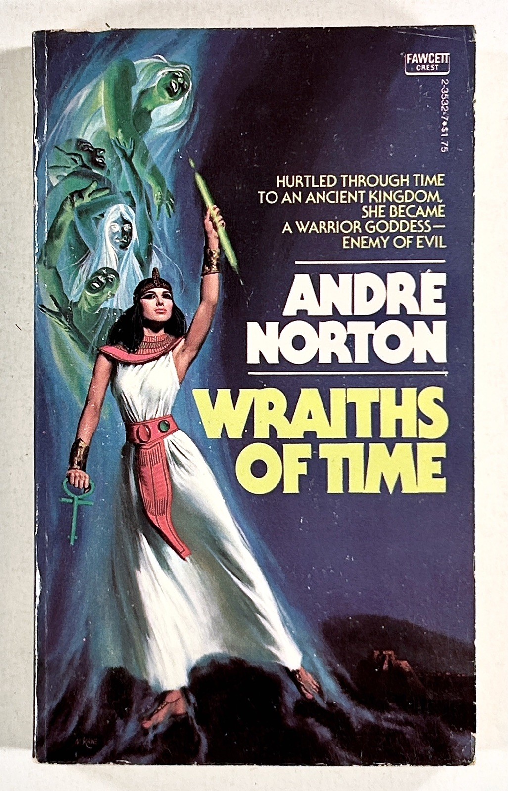 1976 Andre Norton WRAITHS OF TIME time travel science fiction classic FAWCETT pb