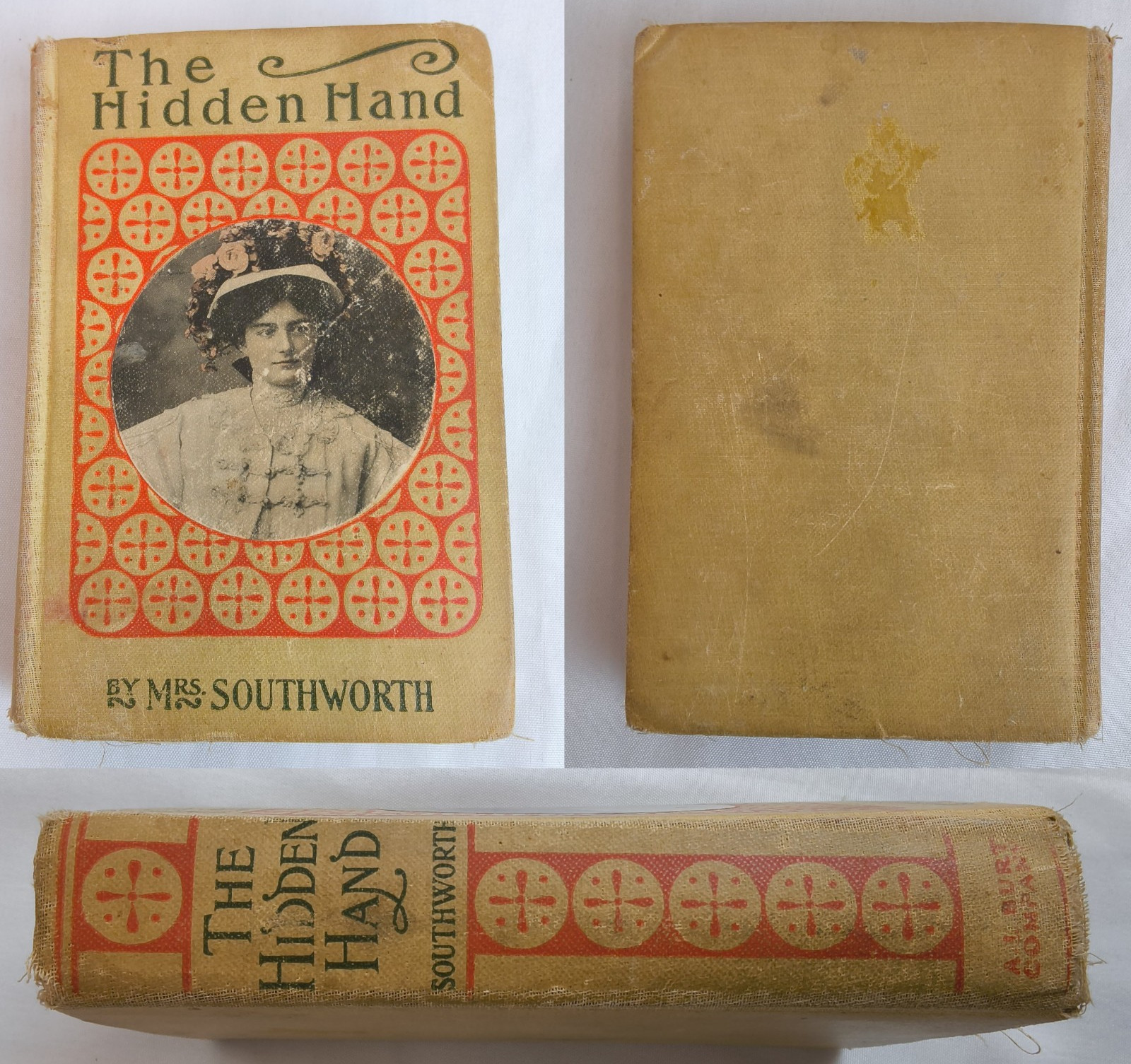 The Hidden Hand by Mrs. Southworth A.L. Burt Company Inscribed 1924 #B1261