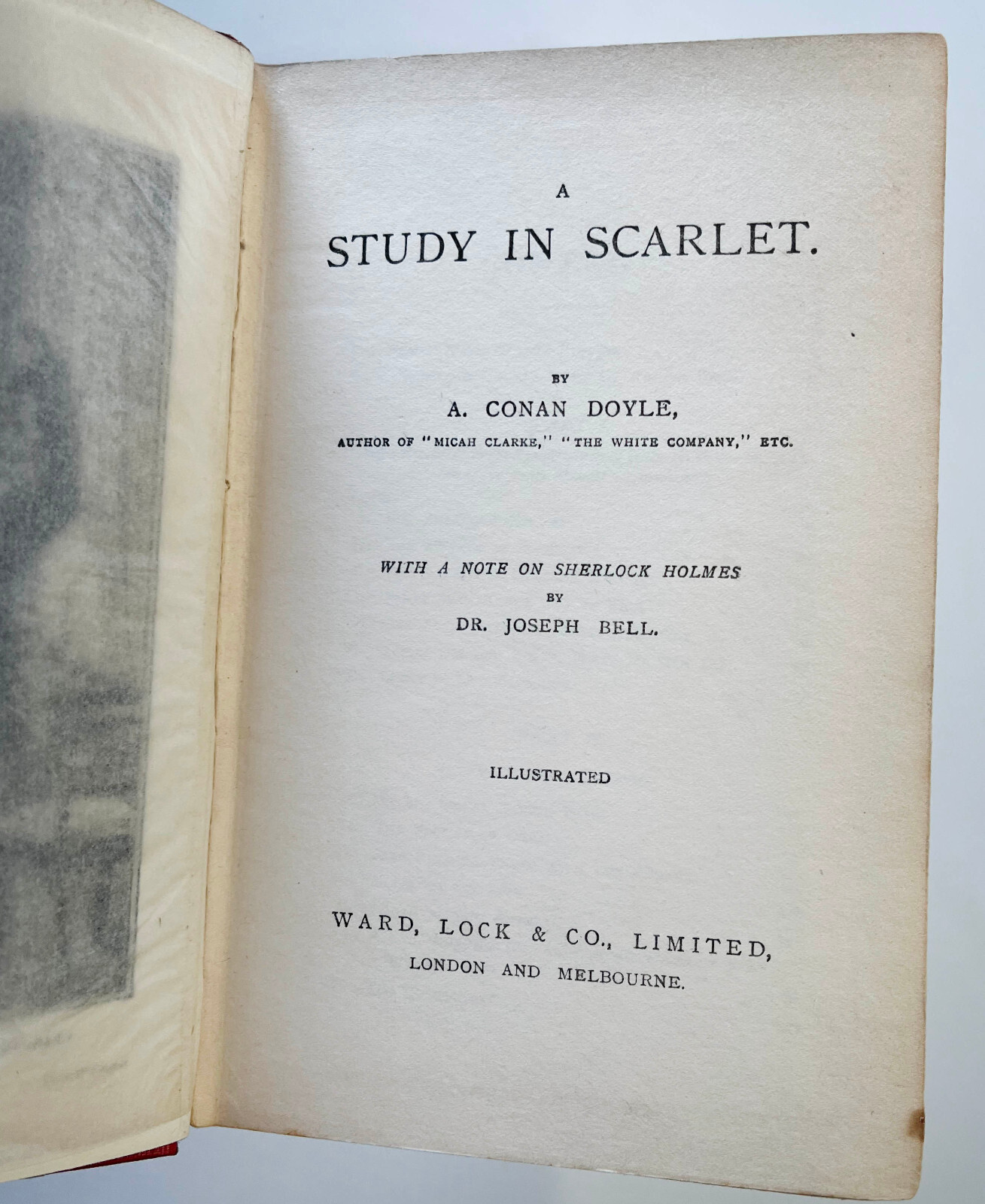 A Study in Scarlet, c. 1901 First Collectible Edition~Arthur Conan Doyle