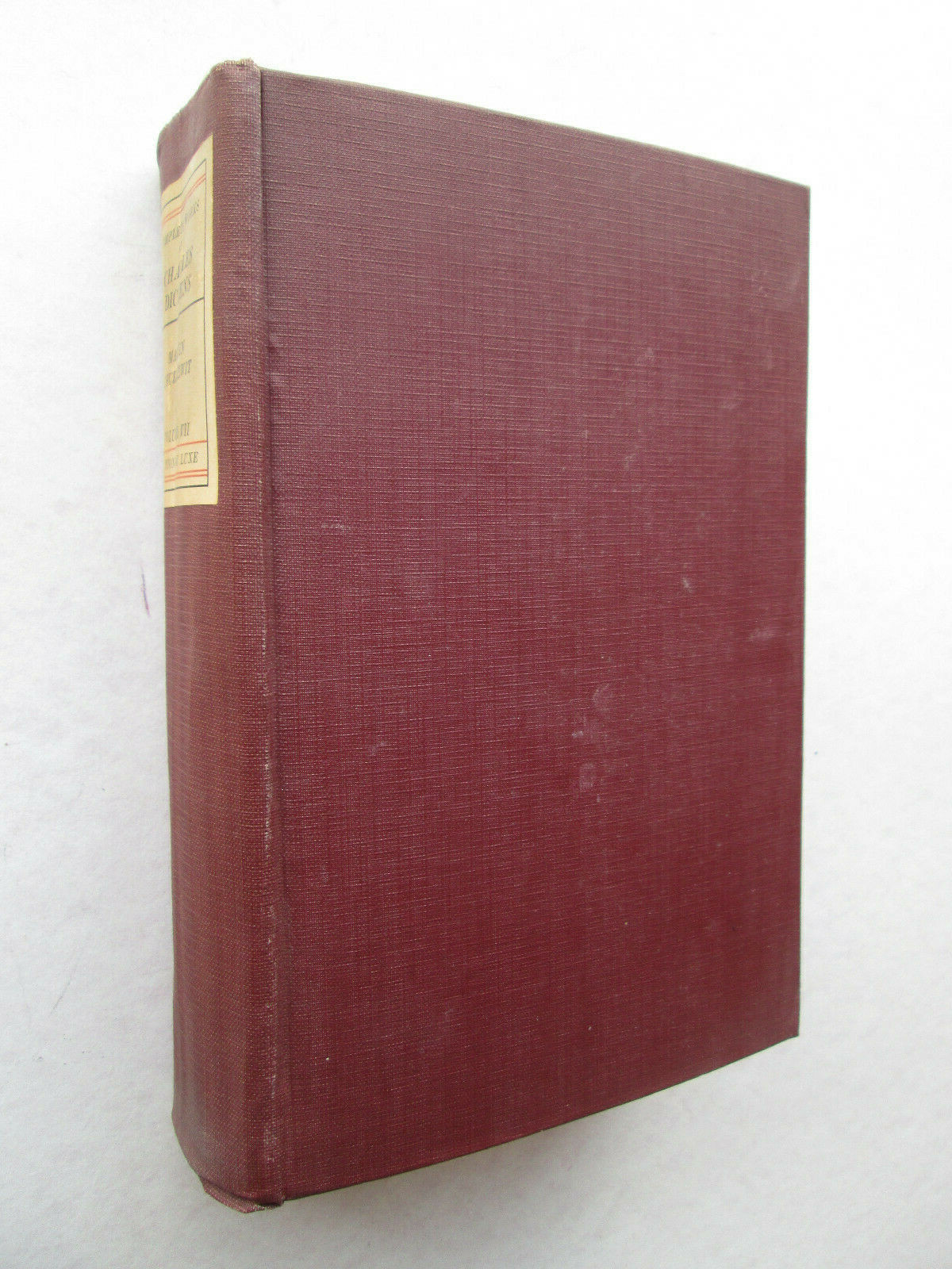 THE WORKS OF CHARLES DICKENS Volume VII MARTIN CHUZZLEWIT Bigelow, Brown and Co.