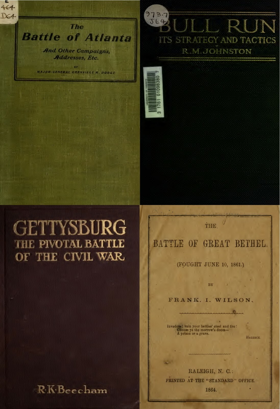 123 Old Rare Books on The Battles of The Civil War History Genealogy Vo.1 on USB